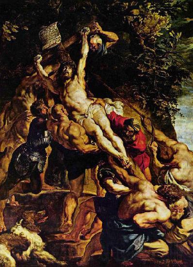 Peter Paul Rubens The Raising of the Cross, Norge oil painting art